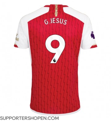 Arsenal Gabriel Jesus #9 Hemma Matchtröja 2023-24 Kortärmad